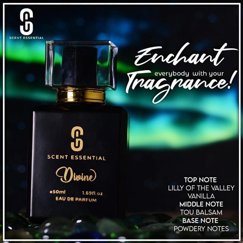 'DIVINE' High Quality Perfume for Men & women 50ml with free 3ml tester